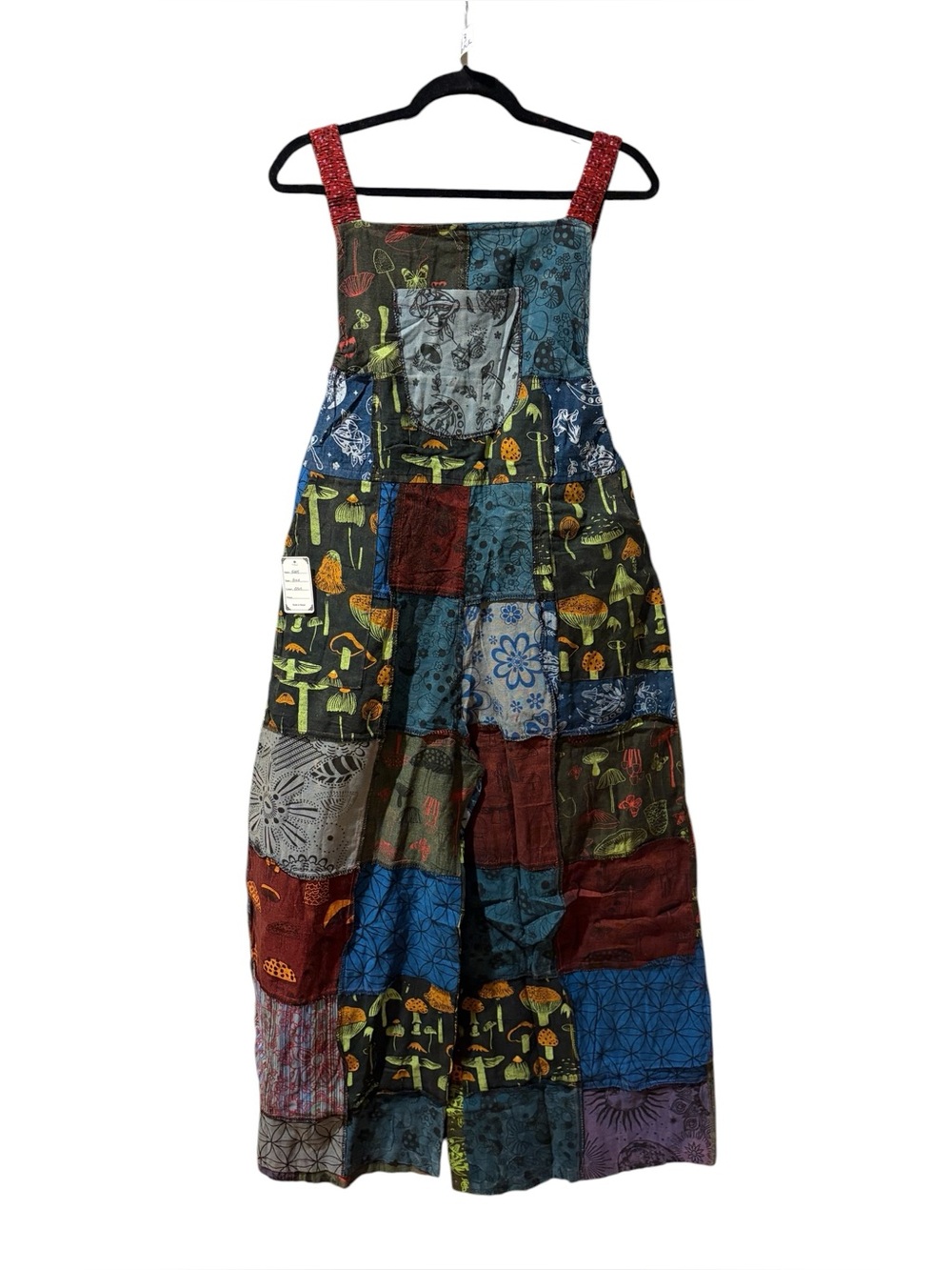 #3 NWT 100% cotton patchwork overalls